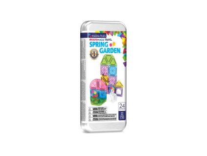 Magna Tiles - Magnetická stavebnice Micromags Spring Garden Travel set 24 ks