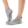 ToeSox Full Toe Low Rise Grip - Heather grey