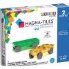 MAGNA TILES - Magnetická stavebnice Cars Green/Yellow 2ks