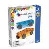 Magna Tiles - Magnetická stavebnice Cars Blue/Orange 2 ks