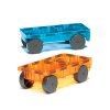 Magna Tiles - Magnetická stavebnice Cars Blue/Orange 2 ks
