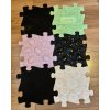 Muffik - set ortopedických podlah Černý pastel 6 ks