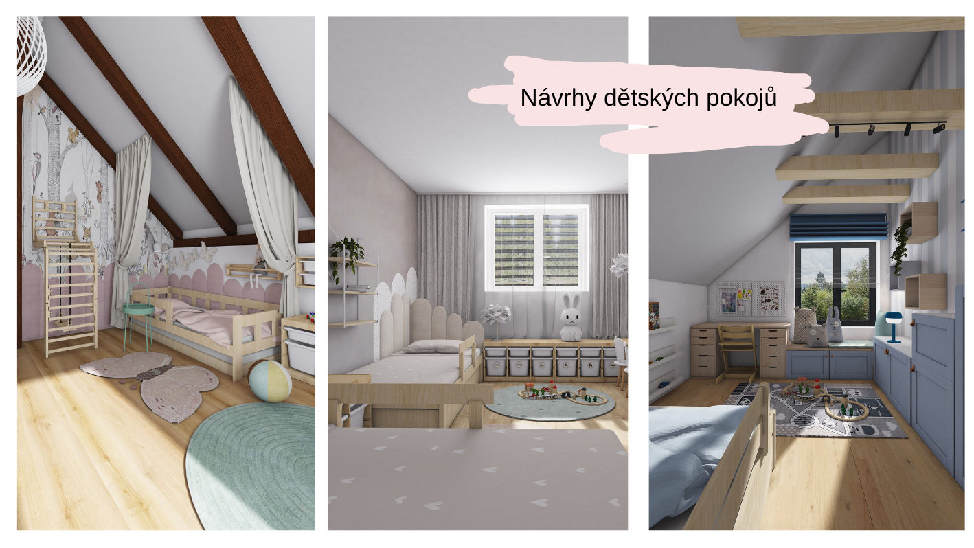 Návrhy dětských pokojů