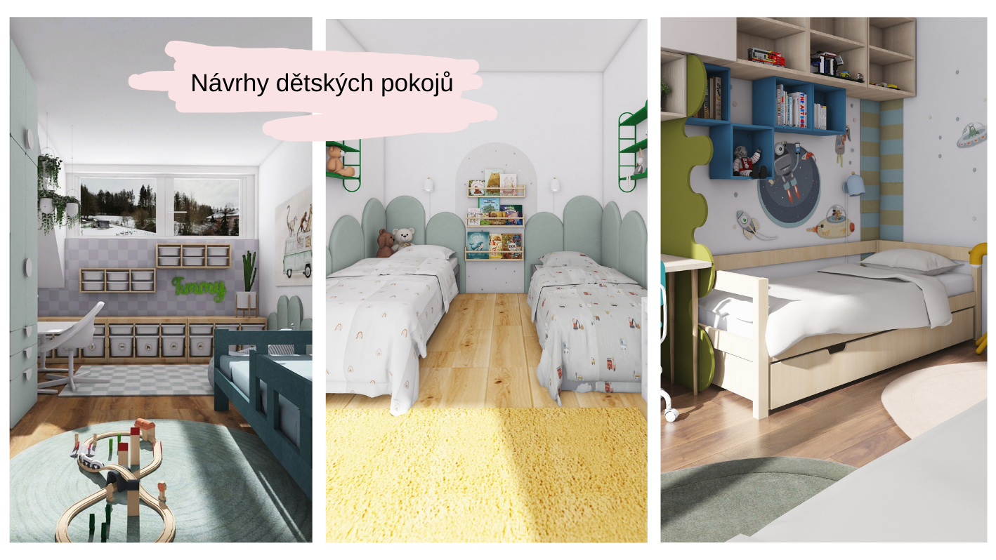 Návrhy dětských pokojů