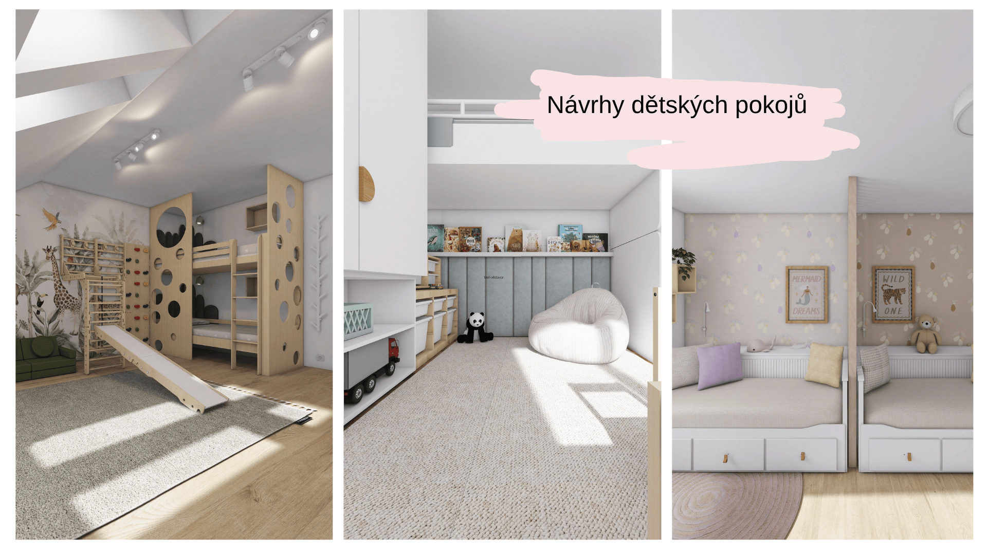 Návrhy dětských pokojů