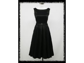 Černé klasické krátké společenské šaty koktejlky malé černé DR0512