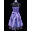 Lila fialové krátké společenské šaty do tanečních C4290 4