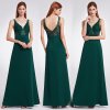 Tmavě zelené společenské šaty s krajkou na ramínka 10