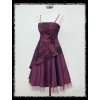 Fialové krátké společenské šaty s kolovou sukní na tancování retro šaty DR0631b