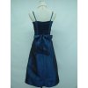 Modré krátké společenské šaty pro plnoštíhlé do tanečních A7513e