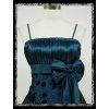 Modré černé krátké společenské retro šaty koktejlky DR0161a