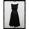 Černé klasické krátké společenské šaty koktejlky malé černé DR0512b