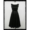 Černé klasické krátké společenské šaty koktejlky malé černé DR0512