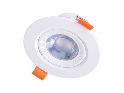 LED podhledové bodové světlo - 9W, 720lm, 3.000°K (WW), kulaté, 38°, bílé - Solight (WD214)
