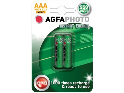 Přednabitá NiMH baterie - AAA/LR03, 950mAh (2ks) - AgfaPhoto