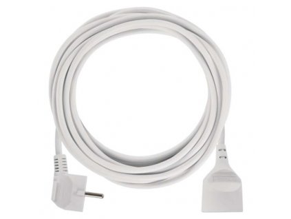 Prodlužovací kabel spojka 5m, 3x1,0mm, bílý - Emos (P0115)