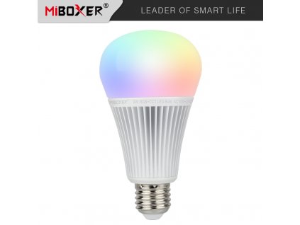 SMART LED žárovka RGB+CCT - 9W, E27, RGB+CCT, 220°, 850lm, klasický tvar - MiBoxer (FUT012) - 01