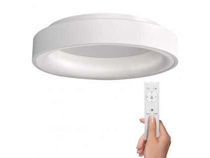 LED stropní světlo kulaté Treviso - 48W, 2880lm, stmívatelné, dálkové ovládání, bílá - Solight (WO768-W)