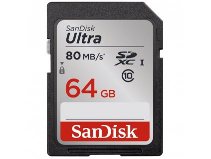 Paměťová karta ULTRA SDXC 64GB 80MB/s UHS-I - Sandisk