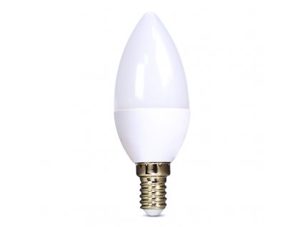 LED žárovka - Candle C37 - 8W, 720lm, E14, neutrální bílá (NW) - Solight (WZ428-1)