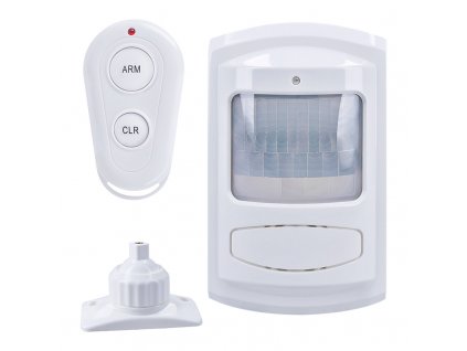GSM Alarm - pohybový senzor, dálkové ovládání, bílý - Solight (1D11)