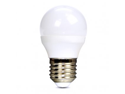 LED žárovka - Mini Globe G45 - 6W, 510lm, E27, studená bílá (CW) - Solight (WZ419-1)