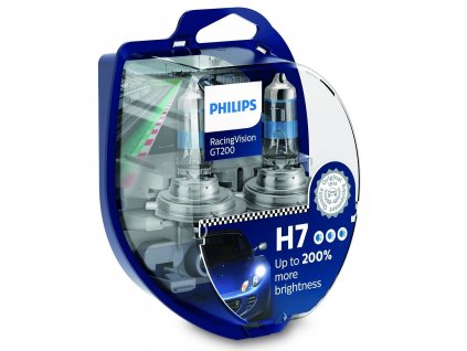 H7 Philips RacingVision GT200 (2 ks) - 12V, 55W, PX26d - Philips (12972RGTS2)  (cena za sadu 2 ks!)