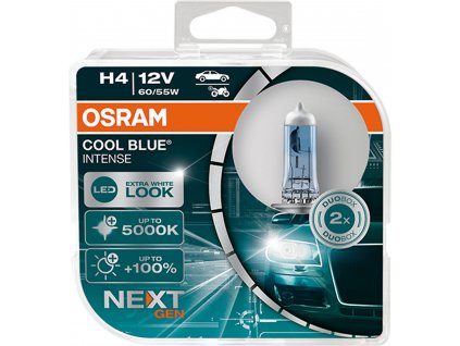 H4 Osram Cool Blue® Intense NextGeneration (2 ks) - 12V, 60/55W, P43t-38 - Osram (64193CBN-HCB)  (cena za sadu 2 ks!)