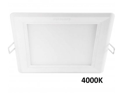 LED Bodové zápustné svítidlo Hadron - neutrální bílá (NW), bílé, 14cm - Philips (59832/31/P3)