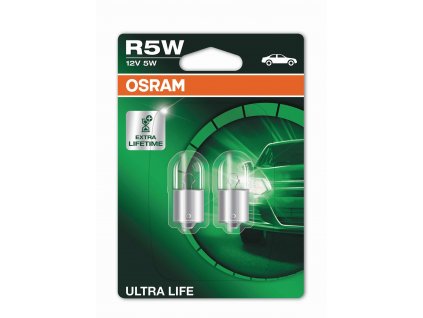 R5W Osram Ultra Life (2 ks) - 12V, 5W, BA15s - Osram (5007ULT-02B)