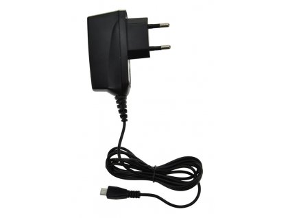 USB nabíjecí adaptér, kabel microUSB, 1,5A, AC 230V, černý - Solight (DC38A)