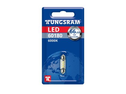 Sufitová LED autožárovka C5W - 0,6W/12V/6.000K/SV8.5-8 (1 ks) - Tungsram (60180;93074908)