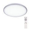 LED stropní kulaté světlo Silver - 24W, 1800lm, stmívatelné, dálkové ovládání, 38cm - Solight (WO761)  (poškozený obal výrobku - plná záruka!)