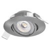 LED bodové svítidlo EXCLUSIVE - 5W WW - stříbrné - Emos (ZD3221)