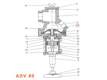 Těsnění pro ADV 80