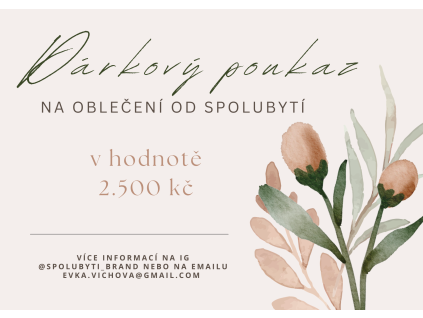 Dárkový poukaz 2