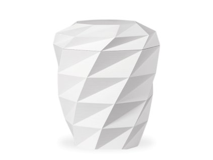 Ekologická urna Polygon - Bílá