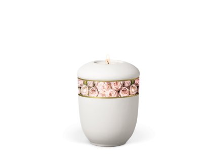 Keramická miniurna Royal White - Ruža