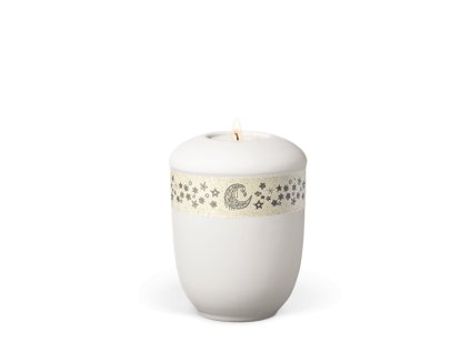 Keramická miniurna Nature White - Nočná obloha