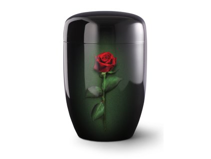 Kovová urna Fleur Noire - Ruže
