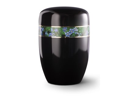 Kovová urna Fleur Noire II - Nezábudky