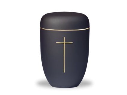 Kovová urna Viola - Černá