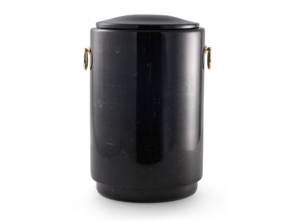 Kamenná urna Mramor leštěná - Černá