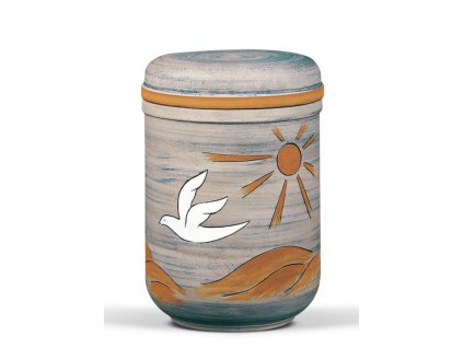 Keramická urna Art - Holubice