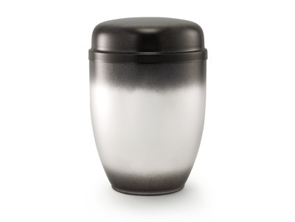 Kovová urna Faith Klasická - Černo stříbrná