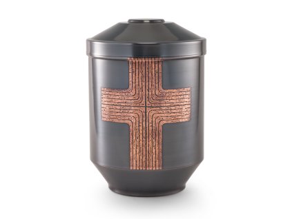 Kovová urna Johana - Kříž III
