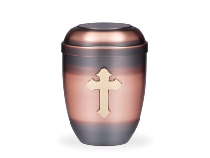 Kovová urna Faith Měděná - Kríž