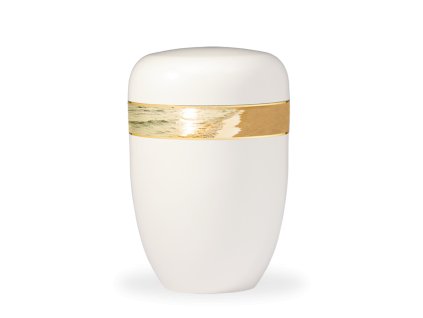 Kovová urna Royal White - Pláž