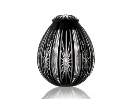 Křišťálová urna Spark - Černá 23 cm