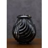 Křišťálová urna Linum - Černá 29 cm